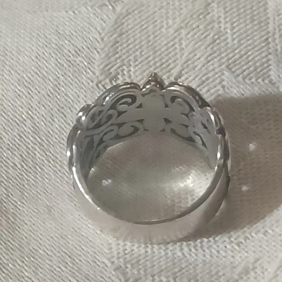 Konstantino Diamond Scroll Ring, SS &18k, Size 5.5 - Picture 8 of 13